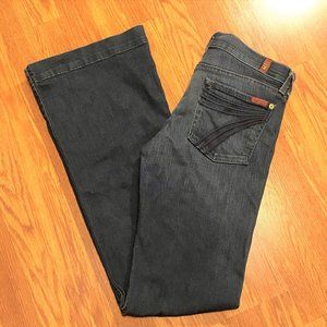7 For All Mankind Dojo Wide Leg Flare Jeans